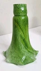 Emerald Green  Lily Tulip Lamp Shade Glass Swirl Glass