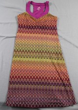 Prana Dress Womens Small Multicolor Racerback Sleeveless Knit Boho Festival Yoga