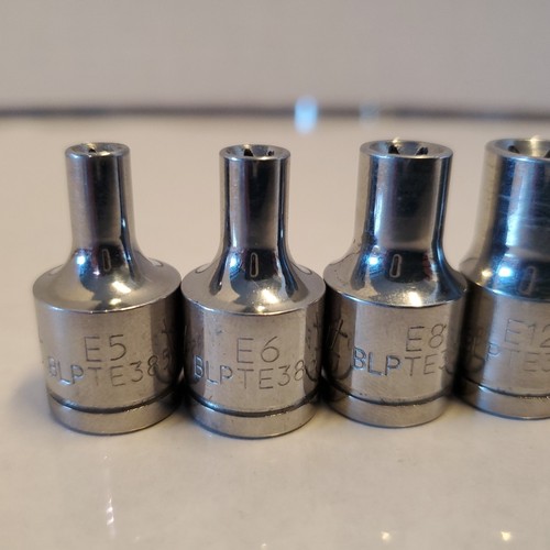 Blue Point By Snap On 3/8" Drive 8pc Inverted Torx Socket Set (E5-E20) BLPTE - Picture 3 of 10
