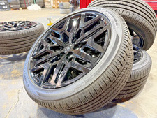 Ford 24 Expedition Platinum Stealth Black Oem F150 Wheels Tires 95 Repainted