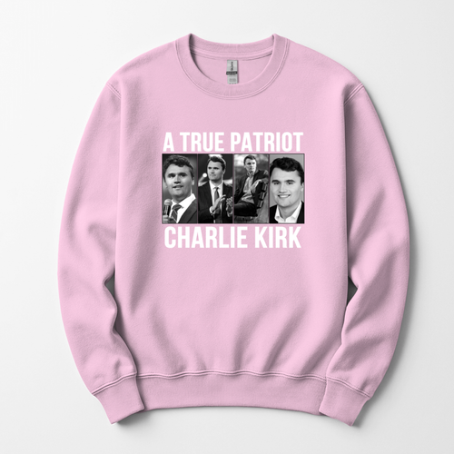 A True Patriot Charlie Kirk Unisex Sweatshirt - Picture 7 of 50