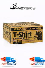 Black T-Shirt Carryout Bags (1,000 ct.) by Poly-America