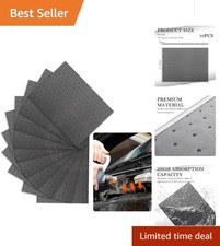 Reusable Oil Absorbent Pads - 12.99x10.15 Inches, Ideal for Coolants and Oils