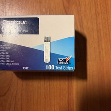 Contour Next Diabetic Blood Glucose Test Strips - 100 exp 06/30/25