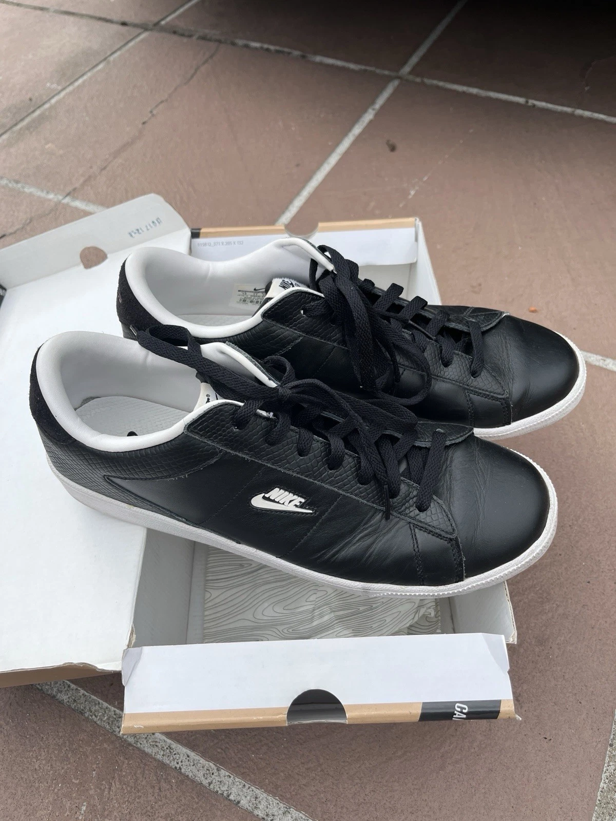 Chaussures de court Nike x SUPREME tennis classique noir taille 12 chaussures Nike