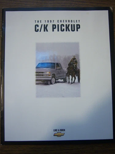 LARGE 34 PAGE MINT 1997 CHEVROLET CHEVY C/K PICKUPS SALES BROCHURE NEW (BOX 411)