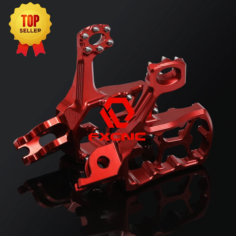 Para CRF250R CRF450R 04-20 CRF150R 07-2020 CNC Pivote Suciedad Pedal Reposapiés Foto 3 de 4