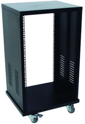 Stahlrack SR-19, 24 HE ROADINGER, Studiorack Tischrack Serverschrank Stahl Rack