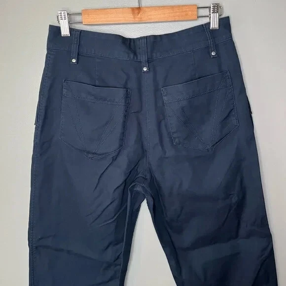 Pantalone COACH plissettato blu navy taglia 8