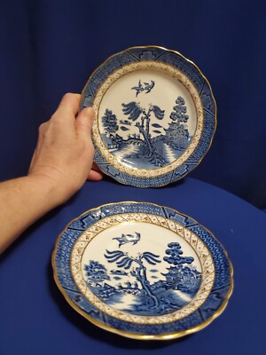 SALE! WAS40 ANTIQUE C1910 STAFFORDSHIRE BOOTHS DESSERT/BREAD &PLATE MAJESTICLINE