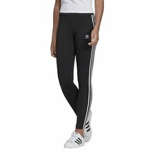 Adidas 3 Stripe Black Mid-Rise Leggings NWT XS