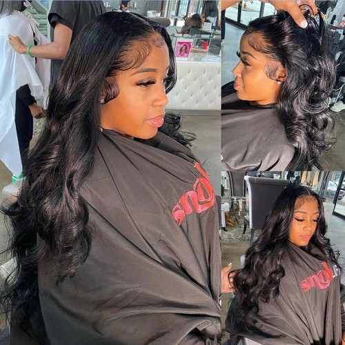 HD 13X6 Body Wave Lace Frontal Wig 5X5 Ready To Wear Go Glueless Human Hair Wig - Picture 8 of 14