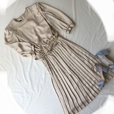 Vintage Alexis pleated belt dress set size 8