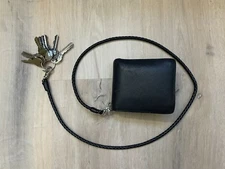 Men's Wallet Chain, Biker wallet chain, Long Belt Loop Braided Chain Made U.S.