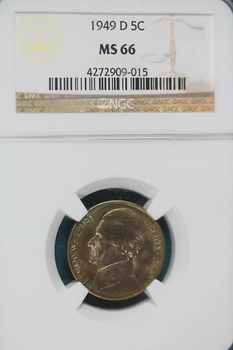 1949-D NGC MS66 Jefferson Nickel!! #B3829