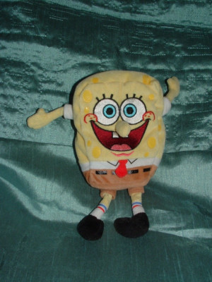SPONGEBOB SCHWAMMKOPF SPONGEBOB 8 ZOLL BEANIE PLÜSCHTIER STOFFTIER TY INC 2006