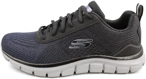 Skechers Mens Shoes Track Train Mesh Navy Memory Foam Workout Casual Soft 232399 - Picture 3 of 11