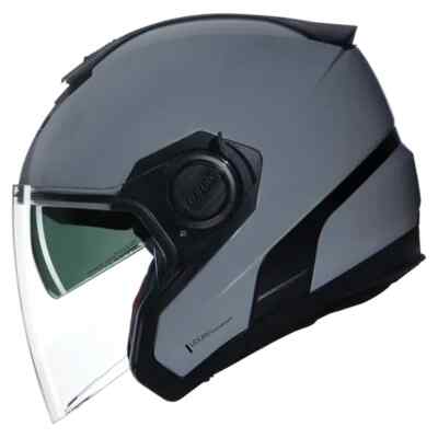 MOTORRADHELM SCOOTER JET NOLAN N40-5 06 CLASSIC N-COM 303 GRAU GLÄNZEND GRÖSSE M