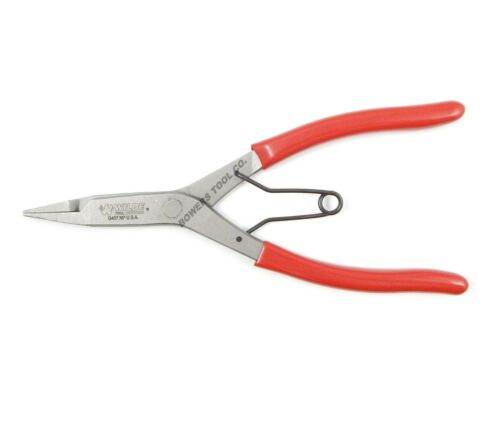 Wilde 9" Straight Lock Ring Pliers Snap Retaining Ring Satin Finish Made in USA - Picture 2 of 4