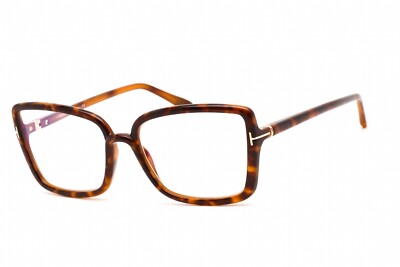 Tom Ford EYEGLASSES TF5813B-055-56 New with case Tom Ford FT5813-B Glasses 055 Coloured Havana - eye-oo.com main image 2