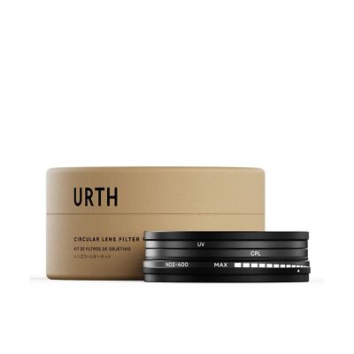 Urth 72mm 3-in-1 Lens Filter Kit - UV, Circular Polarizing (CPL), Variable Ne...