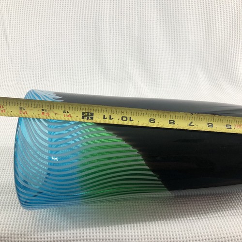 1970s Laura De Santillana Design Large Arcade Murano Vase - Imagen 5 de 6