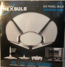 Hell+Howell Hex Bulb 6 Panel Bulb Adjustable Light