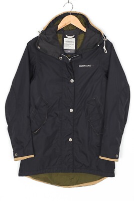 DIDRIKSONS OLIVIA Jacket Women Size EU 36 Hooded Waterproof Mid Length MJ5387
