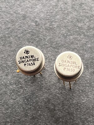 2x  UA741 ML Vintage Operationsverstärker von Texas Instruments