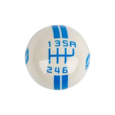 For Ford Mustang Shelby Gt500 Stick Shift Knob 6 Speed-r Lever Resin White-blue