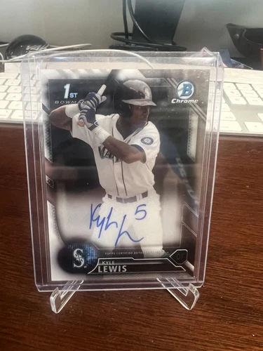 Kyle Lewis 2016 Bowman Draft Chrome 1st Auto #CDA-KL Autograph Mariners