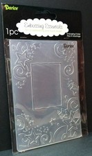 NEW Darice Star Border Frame Universal Embossing Folder 1215-64