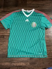 Adidas Mexico Soccer Futbol Jersey Green Mens Small ClimaLite National Team