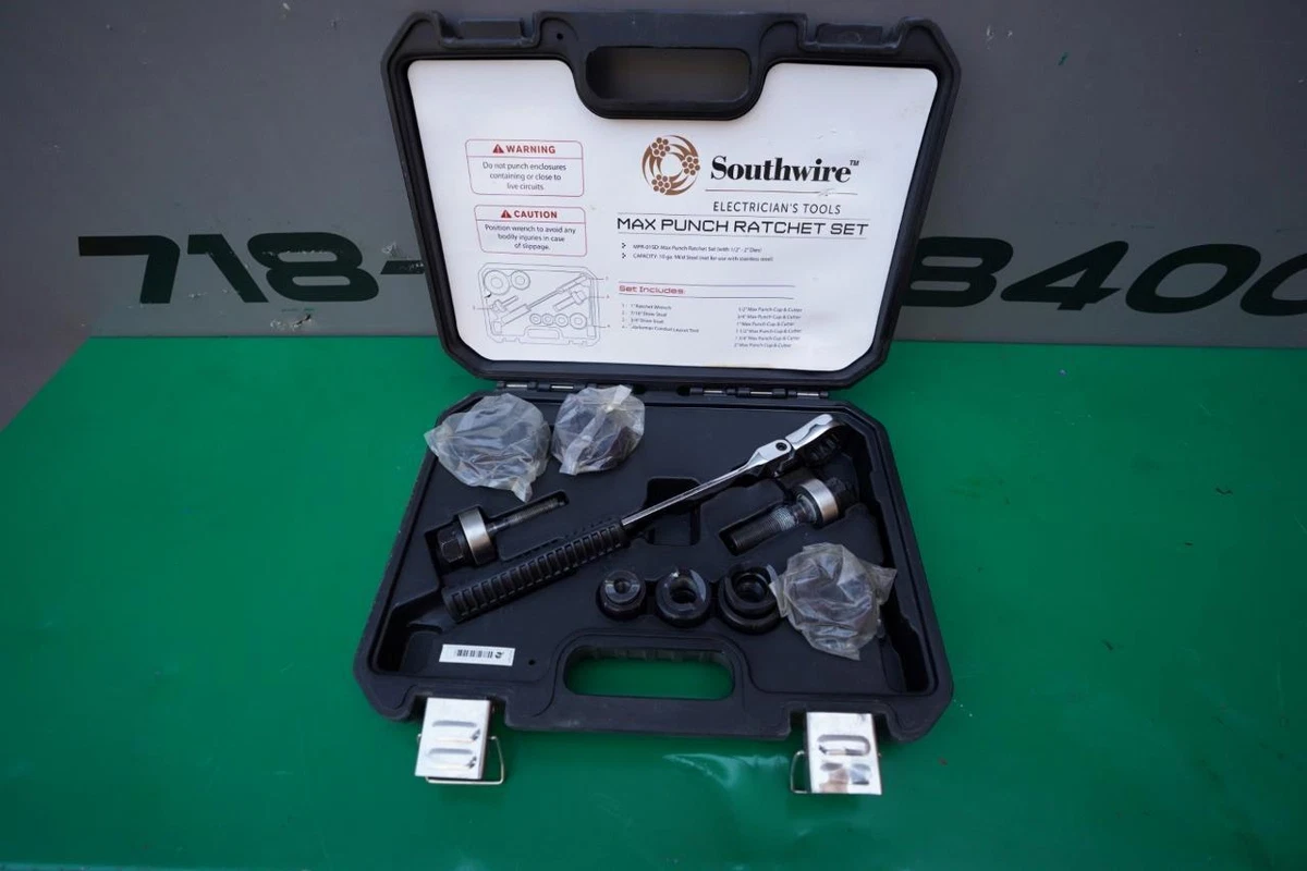 Maxis Southwire Knock Out Max Punch Ratchet Set MPR 01SD Great