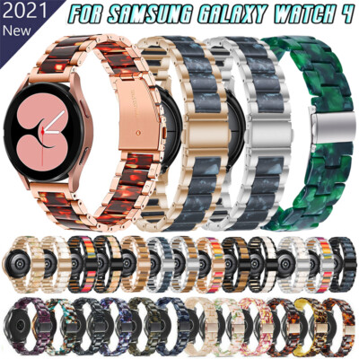 Stainless+Resin Watch Band Strap For Samsung Watch 5 4 40 44mm 42/46mm Bracelet