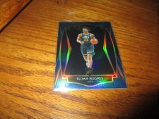 Elijah Hughes 2020-21 Panini Select Premier Level Blue Prizm RC #168