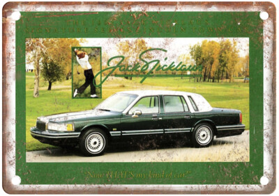 Old 1992 Lincoln Town Car Jack Nicklaus Edition Ad Retro Look