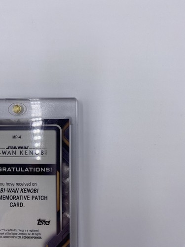 2023 Topps Star Wars Obi-Wan Kenobi #MP-4 Commemorative Patch Card - Picture 13 of 13