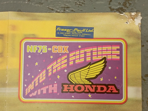 1979 Honda Motorcycle Line Up And CBX NF75 Dealer Brochure Poster Vintage - Picture 23 of 24