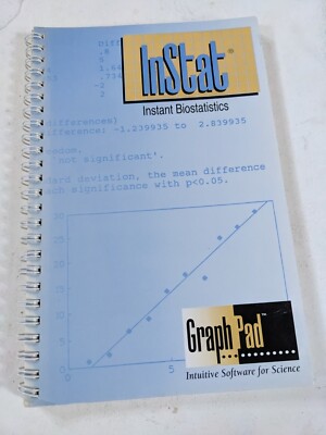 Graphpad Instat Program GraphPad Instat Instant Statistics Paperback | eBay