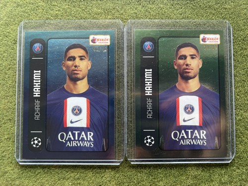 2022-23 Topps Merlin's Heritage 98 UCL Blue /49 + /99 Cards Achraf Hakimi PSG