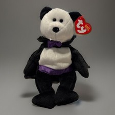 TY Beanie Baby Babies Count the Halloween Bear Vampire Plush Style 40116