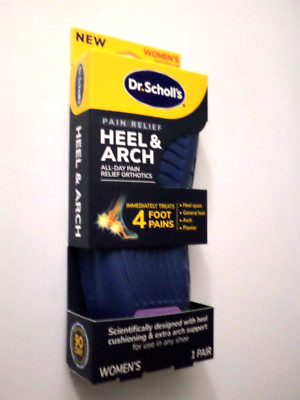 Dr. Scholl's  Heel & Arch  Foot Pain Relief Support - Womens  1 pair!