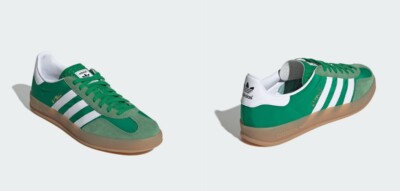 ADIDAS GAZELLE INDOOR OG GREEN MEN'S SHOES IE6605 White Hazy