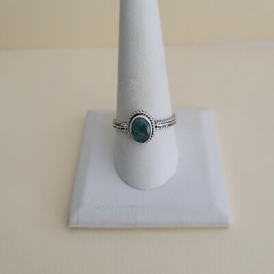Bali Legacy Socoto Smaragd 925 Sterling Silber Ring (Größe 10)