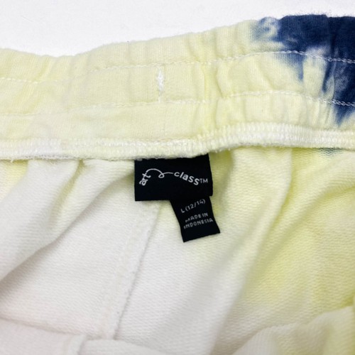 Art Class Boys Size L 12/14 Knit Shorts Tie Dye Navy Multi - Picture 11 of 11