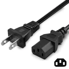 XYAB 3 Prong Power Cable for Xbox 360 and PlayStation 3 PS3 Brand New