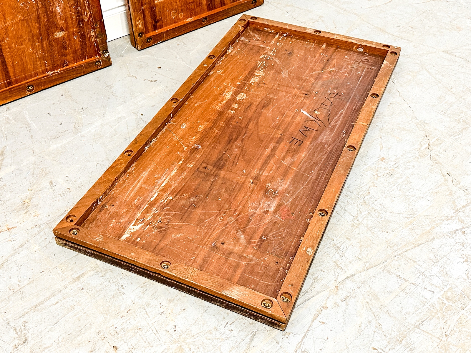 Vintage Iroko Wood School Science Lab Table Tops eBay