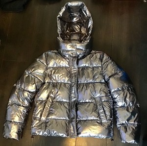 silver bubble coat