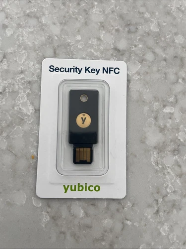 Security Key NFC by Yubico -  Black, FIDO - USB-A, Authentication New Unopened